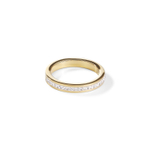 Кольцо Coeur de Lion Crystal-Gold 0129/40-1816 55 цвет золотой