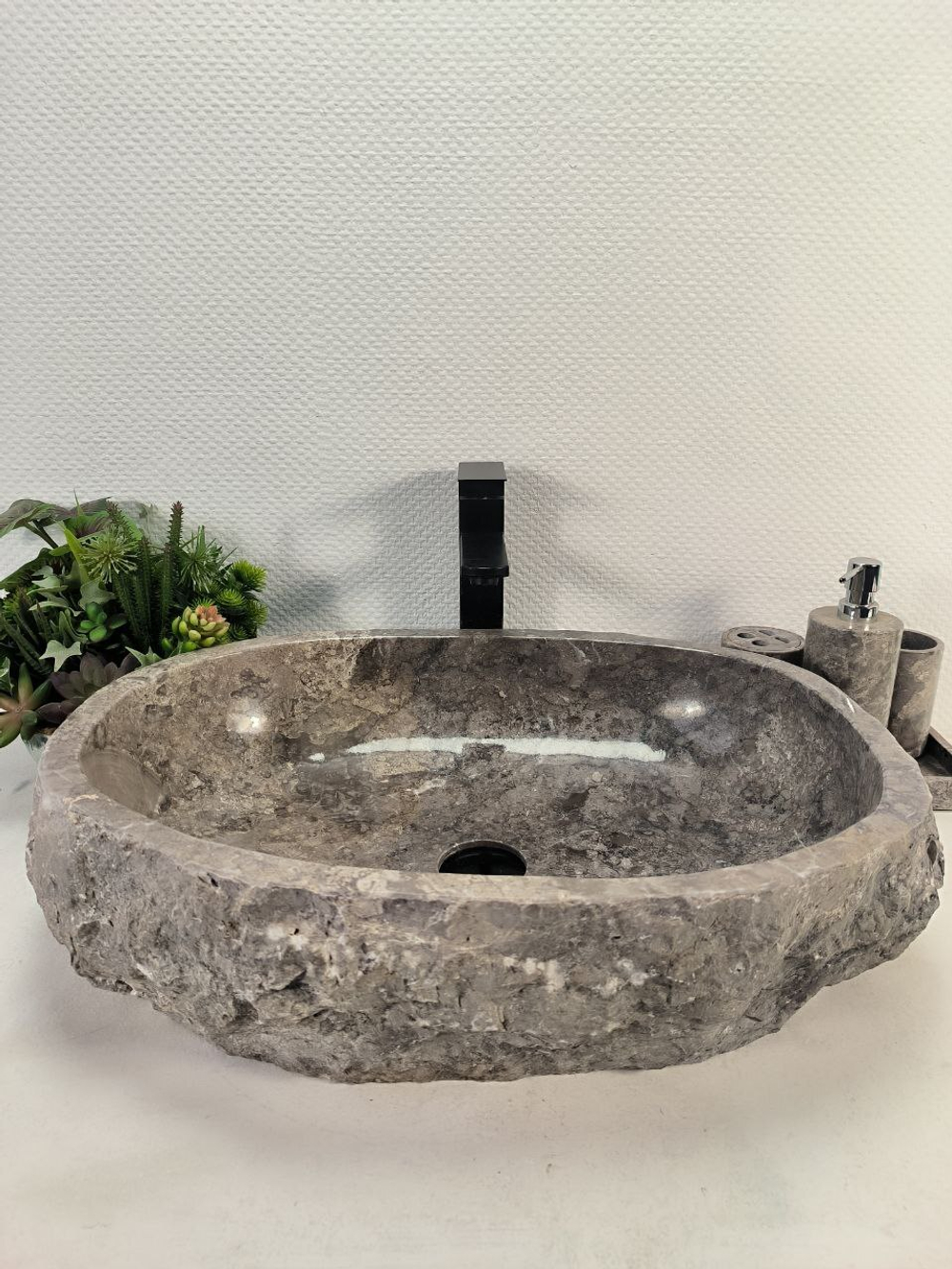 Раковина из мрамора Erozy Grey EM-65097 59*41*15 0888
