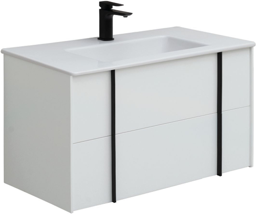 Тумба с раковиной Allen Brau Reality 90 см 1.32006.WM матовый белый