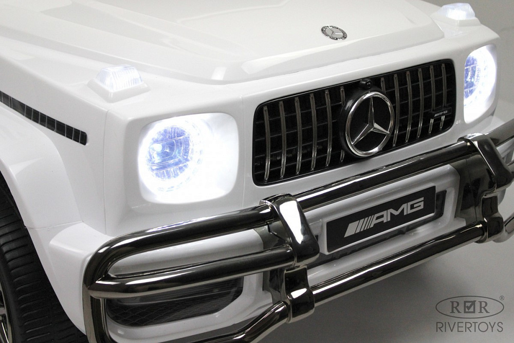 Детский электромобиль RiverToys Mercedes-AMG G63 4WD (S307) белый
