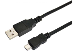Шнур REXANT micro USB male - USB-A male 1.8M черный 18-1164-2