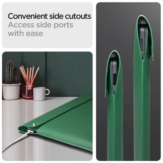 Чехол-папка Spigen Valentinus для MacBook 15-16&quot; (AFA06420) Jeju Green