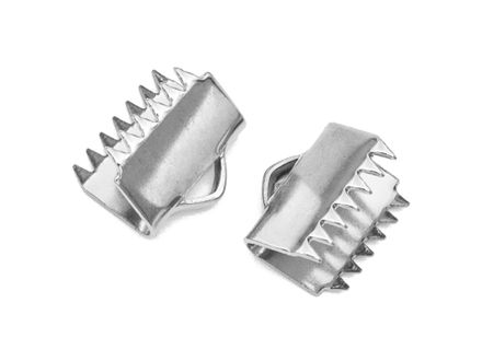 Концевик, зажим для лент в ассортименте, (сталь)