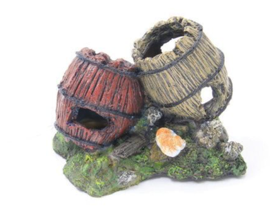 Бочки 12 см х 9 см х 9,2 см грот для аквариума