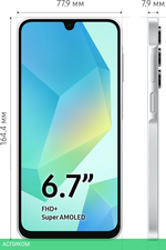 Смартфон Samsung Galaxy A16 4/128Gb SM-A165F серебристый (SM-A165FZADCAU)