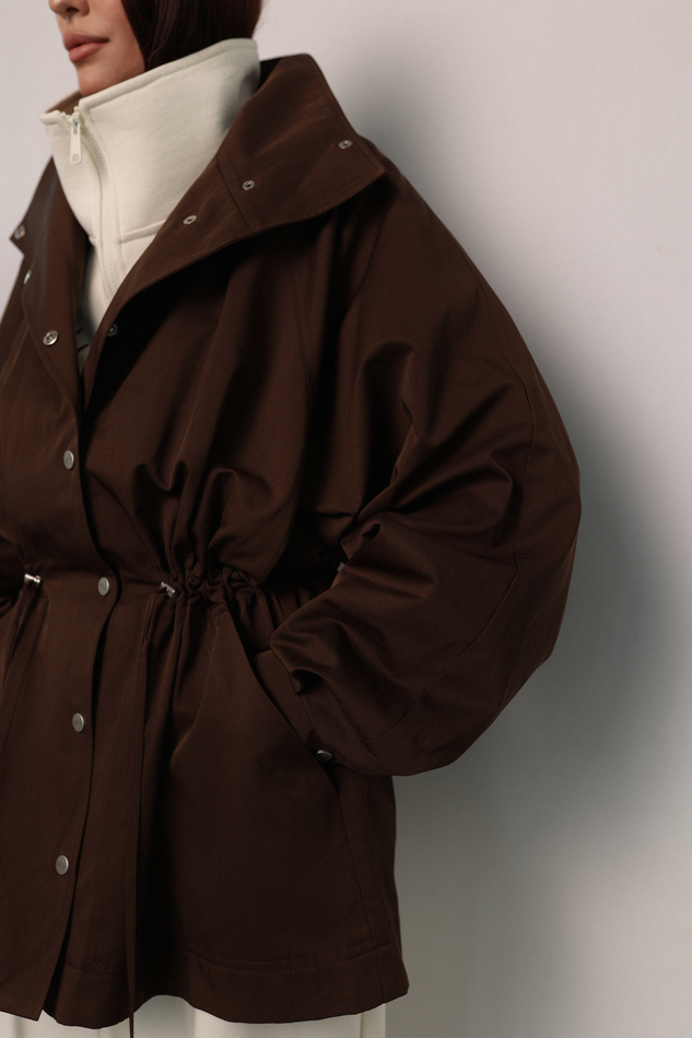 Тренч - парка шоколадная