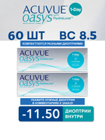 Однодневные контактные линзы Acuvue Oasys 1-Day (комплект 60 линз)