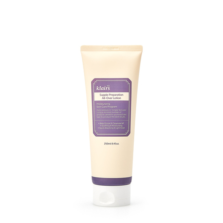 Dear, Klairs Лосьон для лица и тела увлажняющий - Supple preparation all over lotion, 250мл