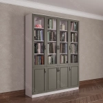 Шкаф книжный 4/9 (мадес)