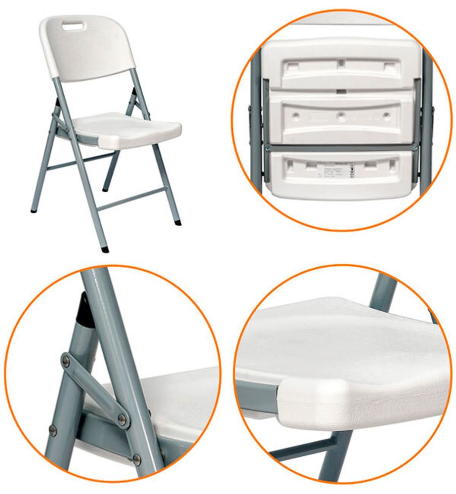 Стул банкетный складной, серый