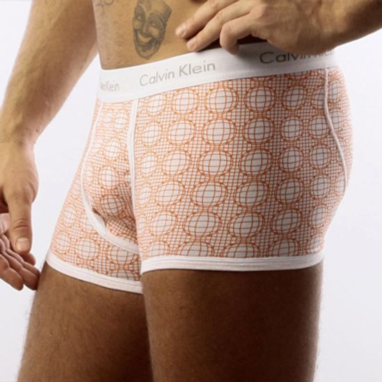 Мужские трусы боксеры Calvin Klein 365 Globe Orange