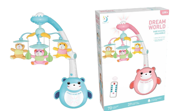 Музыкальная карусель для новорожденных  " Добрые сны " ( медвежата )