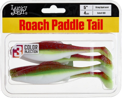 Виброхвосты съедоб. искусст. LJ Pro Series ROACH PADDLE TAIL 5.0in (12.70)/G03 4шт.
