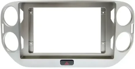 Магнитола для Volkswagen Tiguan 1 2007-2016, Golf Plus (рамка серебро, любая кнопка) - Teyes CC4-PRO монитор 13" 2K QLED на Android 13, Snapdragon 778G, 8+128, AI, CarPlay, DSP, 4G SIM-слот