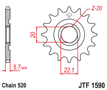 Звезда JTF1590.14