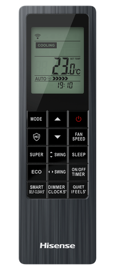 Инверторная сплит-система Hisense BLACK CRYSTAL SUPER DC Inverter Wi-Fi AS-13UW4RVETG01(B) (комплект)
