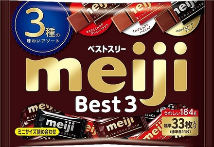 Шоколад Enjoy Pack Асоорти три вида Meiji, пачка 108 гр