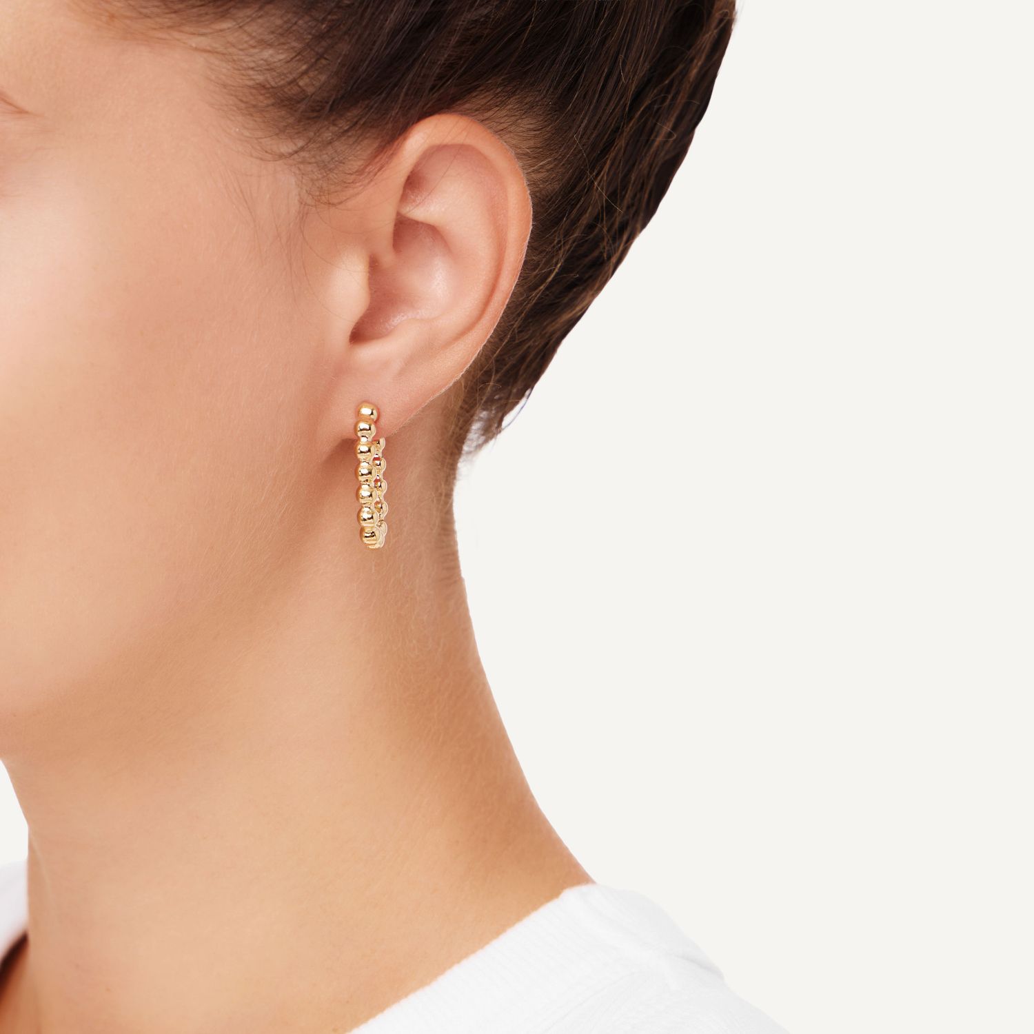 Серьги Simple Beads Earrings – Gold