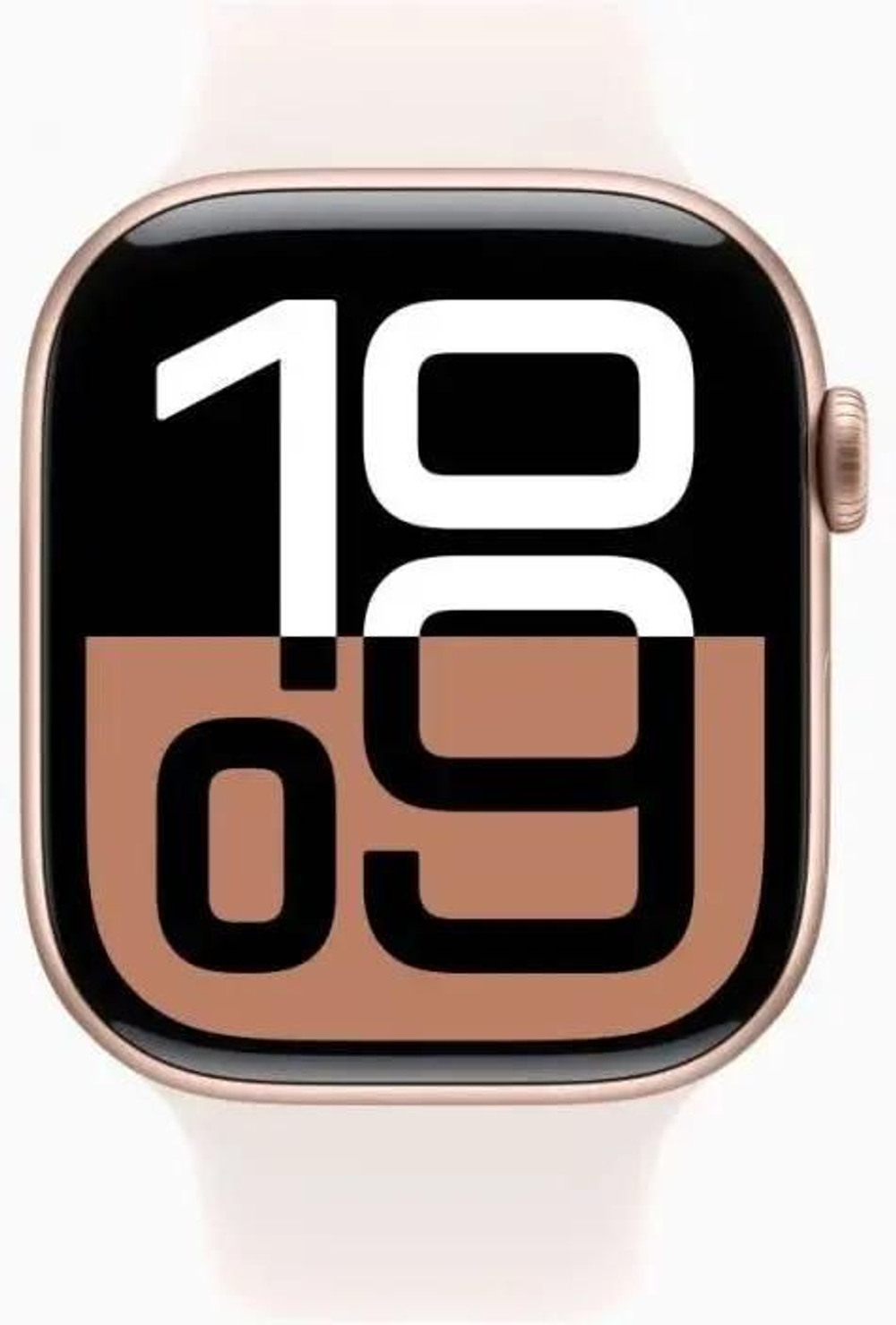 Смарт-часы Apple Watch Series 10 A2999,  46мм,  2.1",  белый/розовое золото