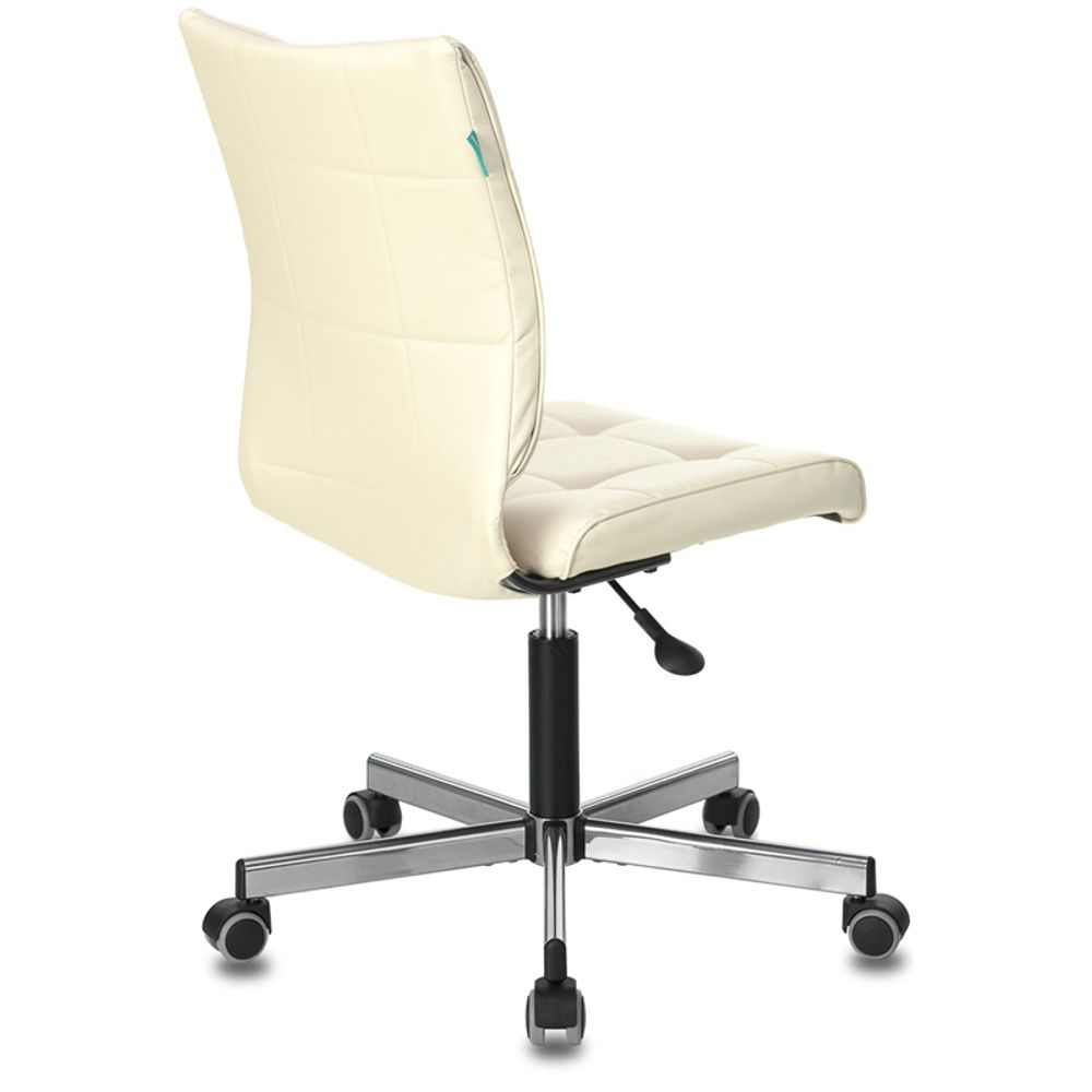 Кресло оператора Бюрократ CH-330M/BEIGE, ML CH, экокожа бежевый, без подлокотников, регулировка высоты сиденья