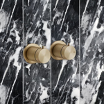 Термостат Gessi 316, встраиваемый, на 2 выхода, цвет Warm Bronze Brushed PVD