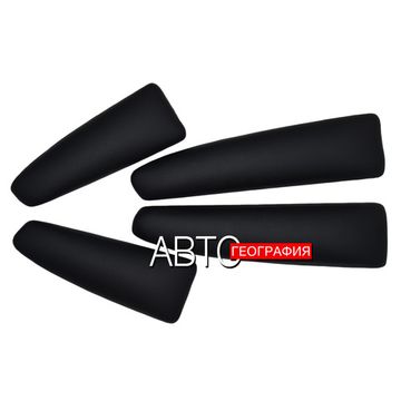 Мягкие накладки на ручки дверей Skoda Rapid (2012-2020) из экокожи