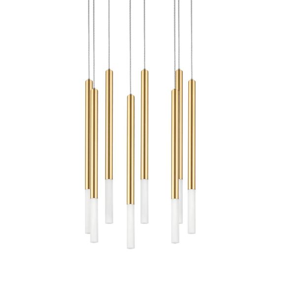 Комплект с подвесной люстрой Lightstar Tubo (574733+747133 (8 шт) L8T747133