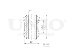 Сайлентблок внутренний переднего нижнего рычага UNIO RMP-20141
