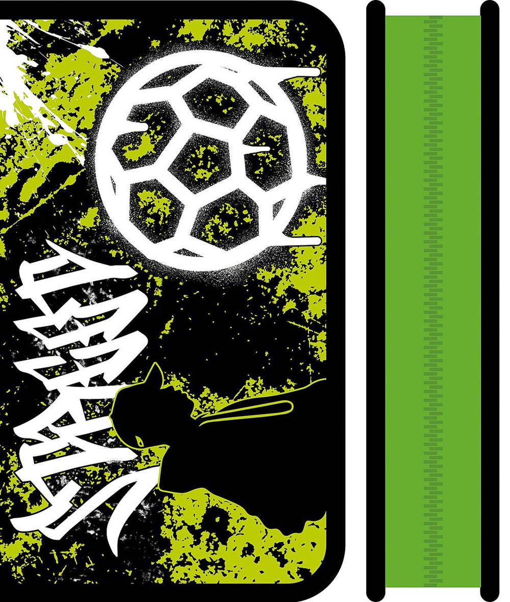 Пенал 1 секц. soft 190*115 "Граффити футбол 2025" (Пчёлка)