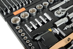 Набор инструментов, 1/2", 1/4", CrV, пластиковый кейс 76 предмета Вихрь