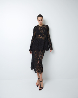 Топ из кружева Рьешар Мареско черный