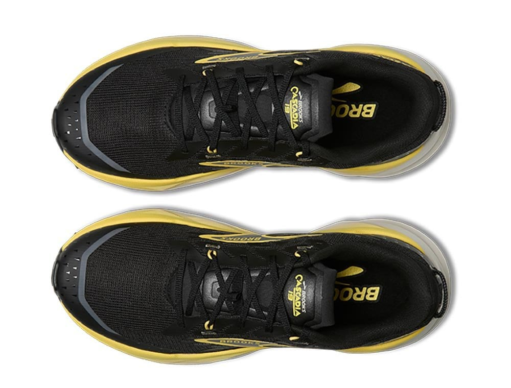 Кроссовки для бега мужские Brooks Cascadia 19 M Чёрно-жёлтые