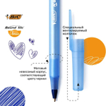 Ручки шариковые 8 штук, BIC Round Stic Classic, чернила синие, узел 1.0 мм