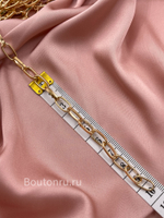 Цепь золотистая 5 мм овальное звено крупная