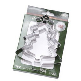 Вырубка для печенья Елки (3 шт)