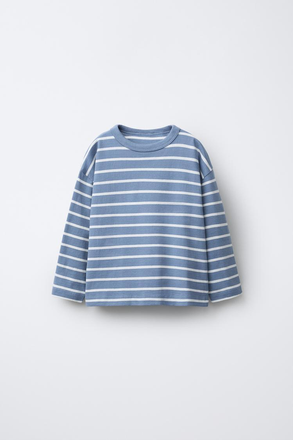 ZARA НАБОР ИЗ ДВУХ ФУТБОЛОК С ДЛИННЫМИ РУКАВАМИ, КОРИЧНЕВЫЙ