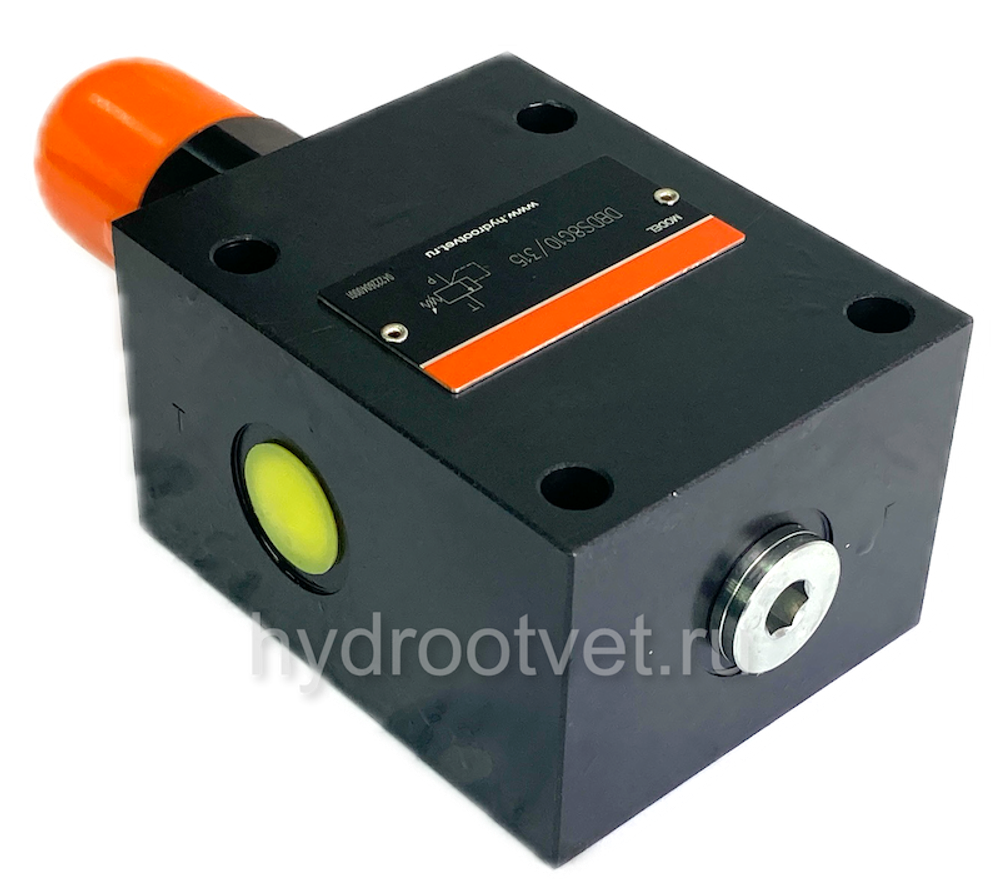 DBDS8G1X/315 - Предохранительный клапан прямого управления Ду8, давление регулировки до 315 бар, тип монтажа - резьбовой, элемент регулировки S = винт