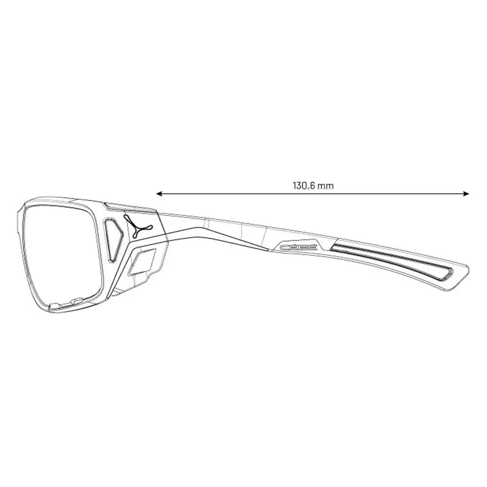 Солнцезащитные очки CEBE PROGUIDE Matt Black Blue Peak Grey Cat.4 Blue AR