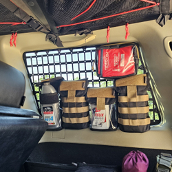 Металлическая MOLLE/PALS панель в оконный проем багажника Nissan Patrol Y61 левая