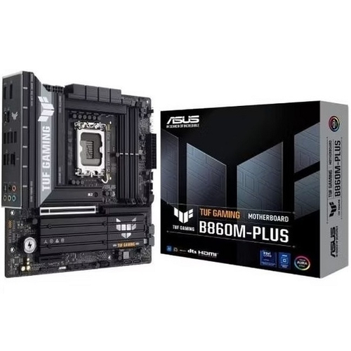Материнская плата ASUS TUF GAMING B860M-PLUS (LGA1851/B860/4xDDR5/PCI-Ex16/3xM.2/SB7.1/GLAN/2xDP/HDMI/mATX)