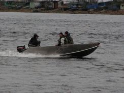 Алюминиевая моторно-гребная лодка СПЭВ Блик 40