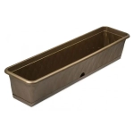 Ящик для растений Сиена 93см с поддоном золотой С175-03-ЗОЛ (комплект 5 шт)