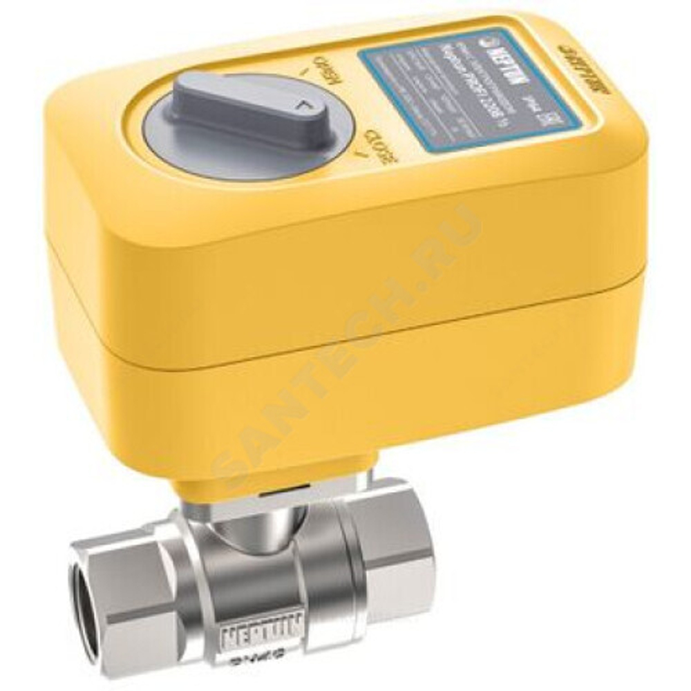 Кран шаровой нерж PROFI G3/4" Ду 20 Ру40 ВР с эл/прив 12В Neptun 2205803