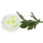 Светильник на солн.батарее (фигура на спице с подсветкой) «Гортензия» 73 см, Белый (свечение тепл.белый)