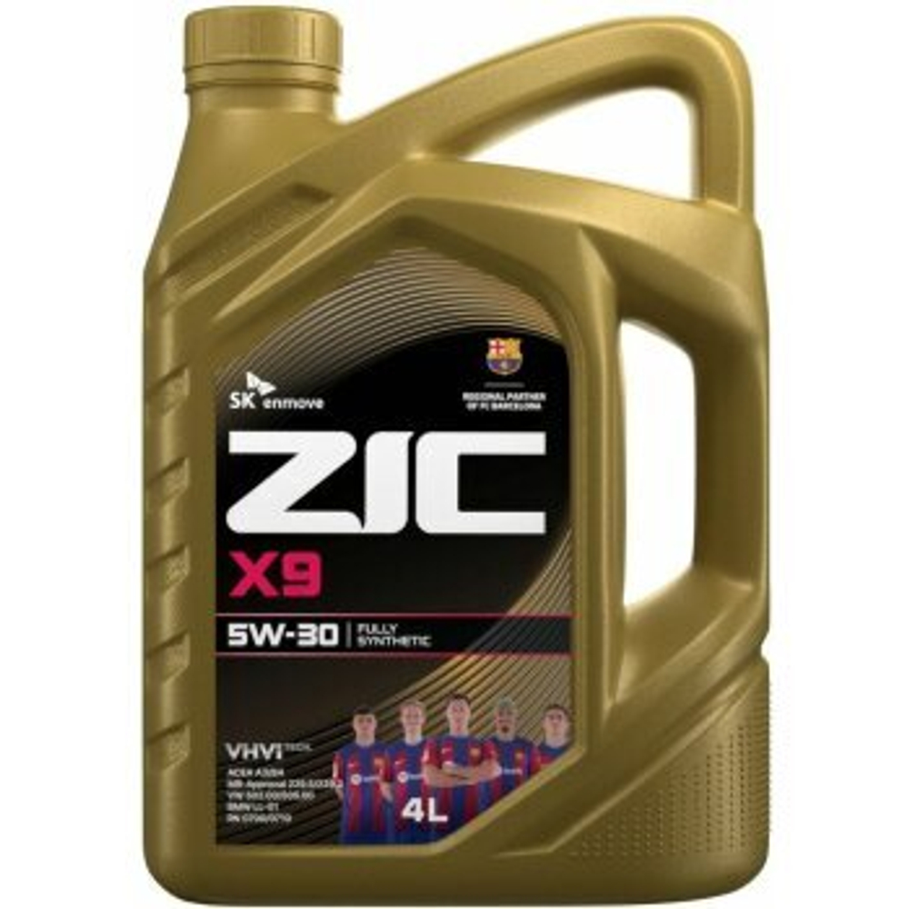 Масло моторное ZIC X9 5w30 SL/CF (ACEA A3/B3, A3/B4) 4л