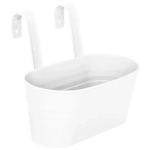 Кашпо-ведро настенное декоративное Большое белый 300х250мм