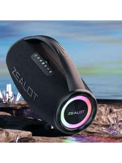 Портативная Bluetooth колонка Zealot S87 80W черный