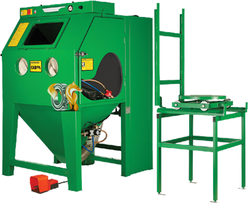 Пескоструйная камера contracor cab-135st с поворотным столом