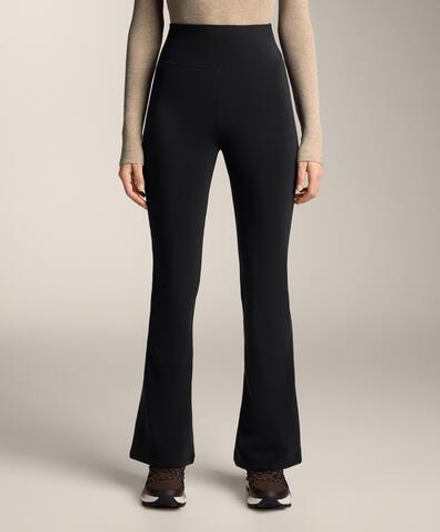OYSHO Брюки-клеш Super Extra Warm с высокой посадкой, черный