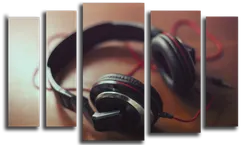 Модульная картина "Наушники"